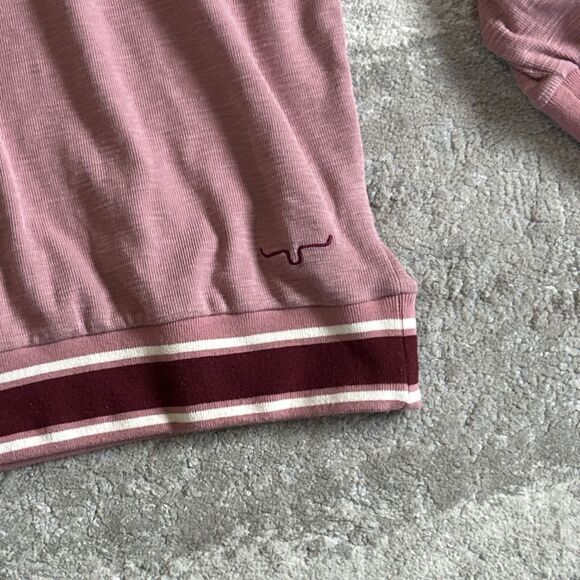Kimes Ranch Hoodie Womens Medium Pink Western Sweatshirt Mesh Top & Sleeves - Picture 3 of 10